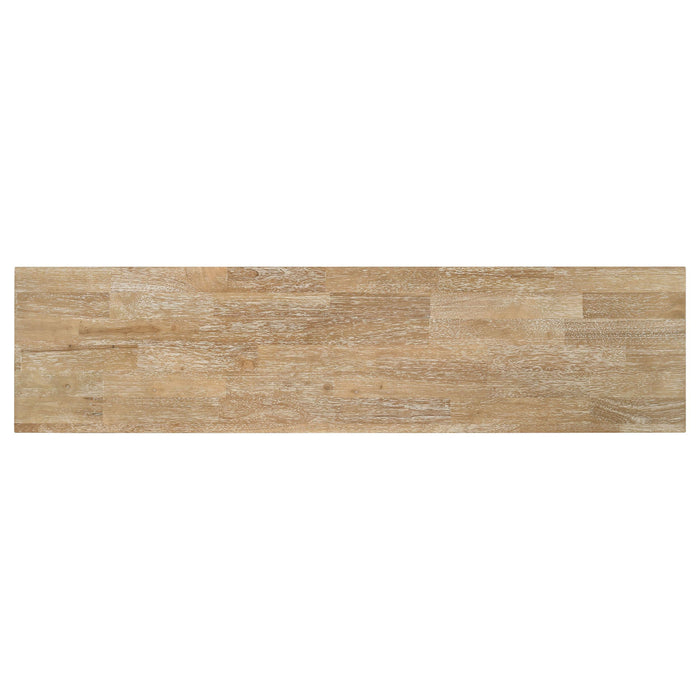 Hollis 2-door Wood 67-inch TV Stand with Drawer Brown and White