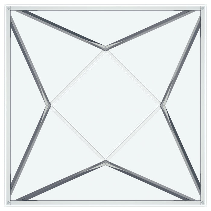 Brittania 2-piece Square Coffee and End Table Set Nickel