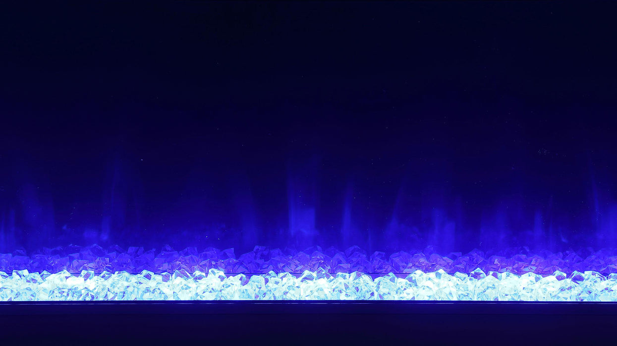 Vallerie 71-inch TV Stand with Visual Flame Box White