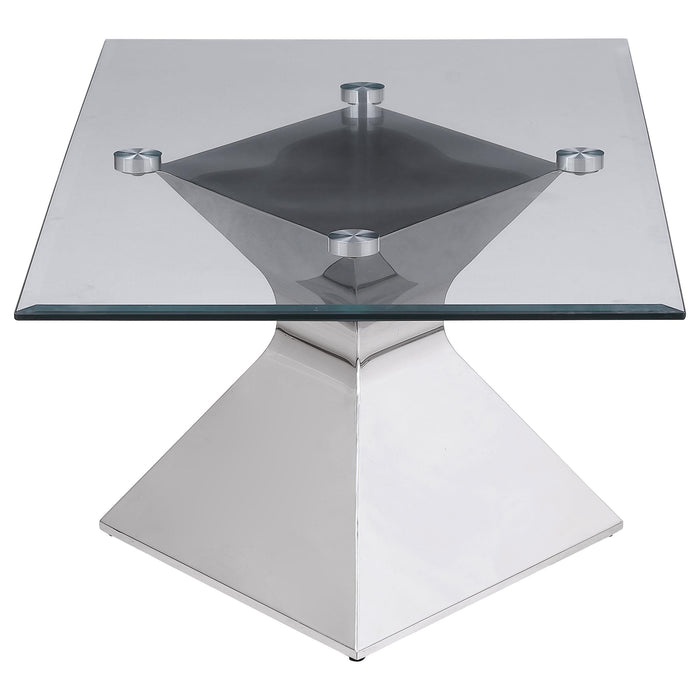 Jenny 3-piece Rectangular Coffee and End Table Set Chrome