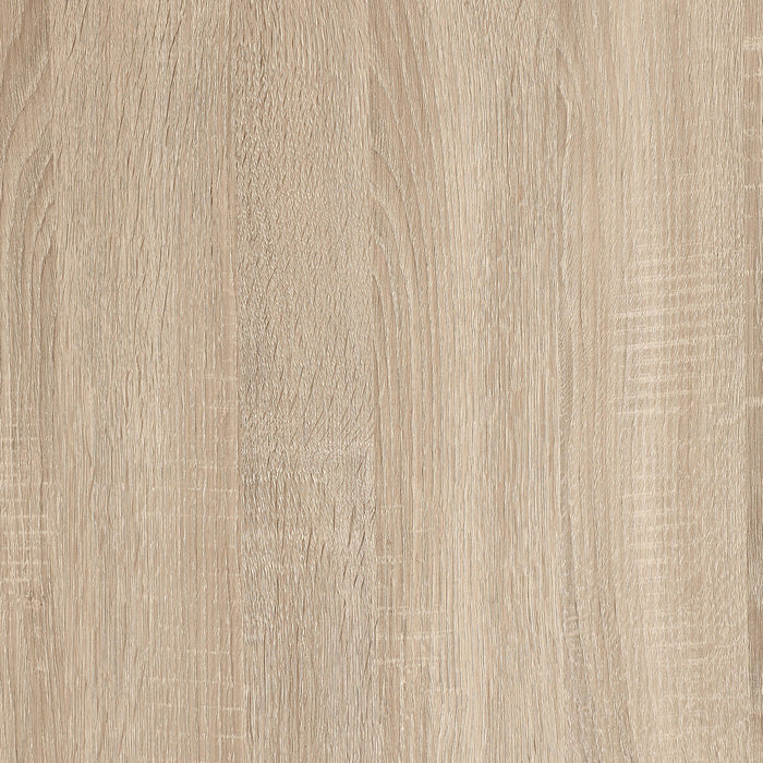 Fowler 1-shelf Round Engineered Wood Side End Table Natural