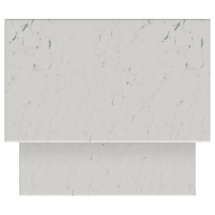 Ebby 2-piece Genuine Marble Top Nesting Coffee Tables White