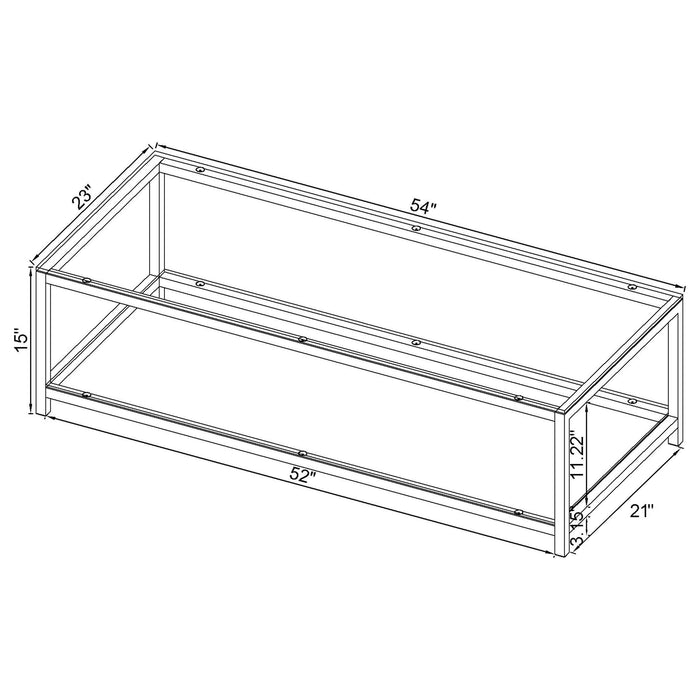 Trini 3-piece Coffee and End Table Set Black Nickel