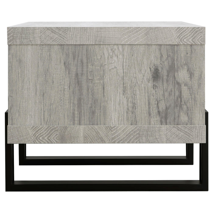 Dinard Engineered Wood Coffee Table Grey Driftwood