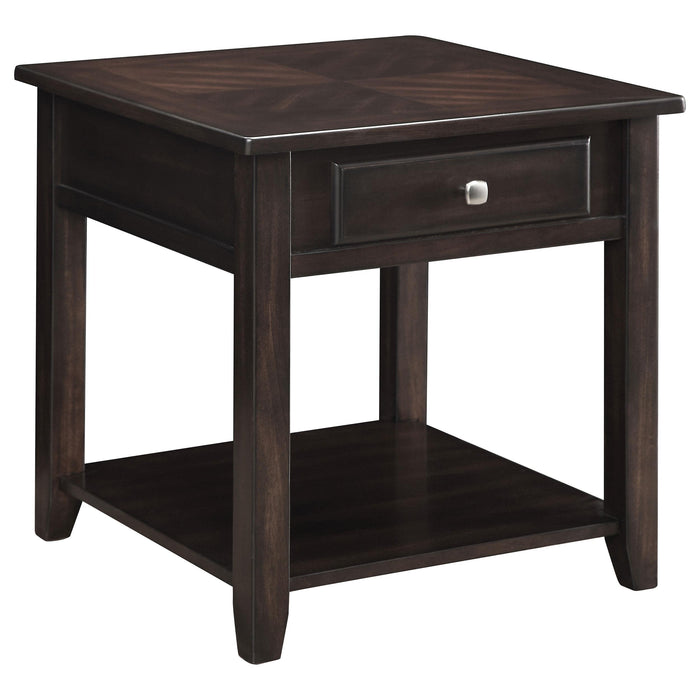 Bradford 2-piece Lift Top Coffee and End Table Set Walnut