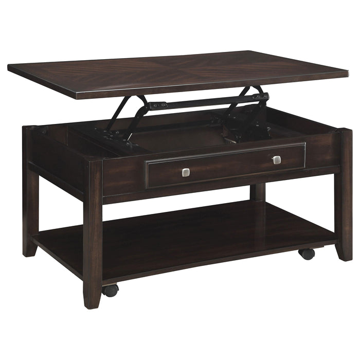 Bradford 3-piece Lift Top Coffee and End Table Set Walnut