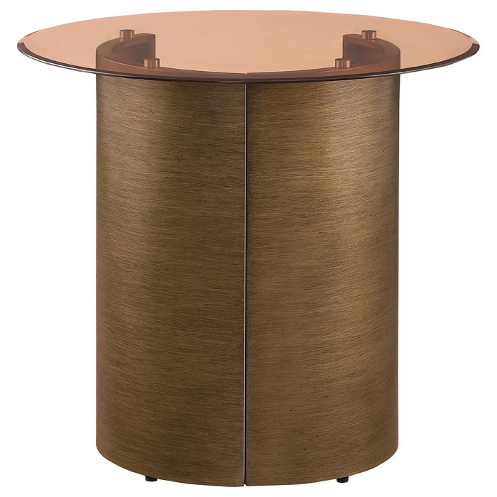 Morena 3-piece Coffee and End Table Set Brushed Bronze