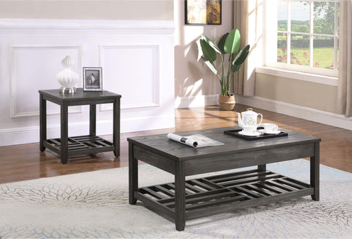 Cliffview 2-piece Lift Top Coffee and End Table Set Grey