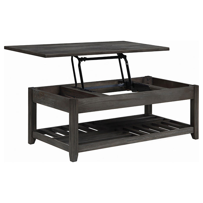 Cliffview 2-piece Lift Top Coffee and End Table Set Grey