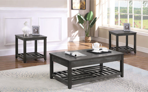 Cliffview 3-piece Lift Top Coffee and End Table Set Grey