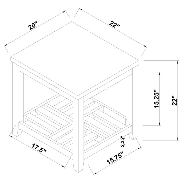 Cliffview 3-piece Lift Top Coffee and End Table Set Grey