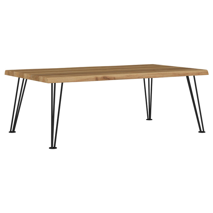 Zander 2-piece Rectangular Coffee and End Table Set Natural