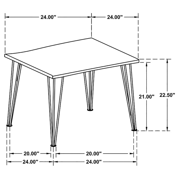 Zander 2-piece Rectangular Coffee and End Table Set Natural