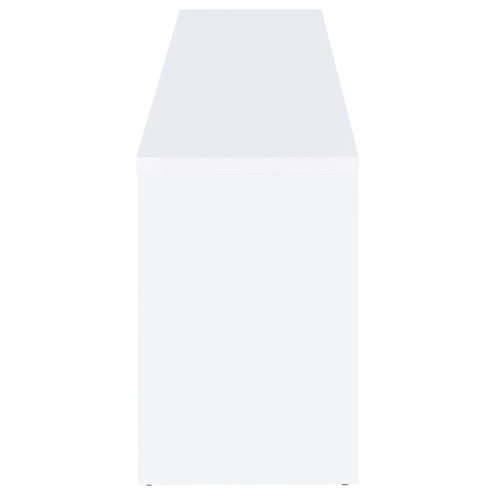 Laughlin 4-door Engineered Wood 78-inch TV Stand White