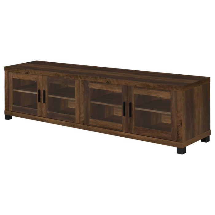 Sachin 3-piece 79-inch TV Entertainment Center Dark Pine