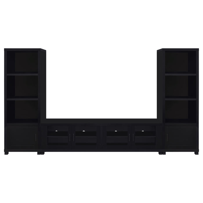Jupiter 3-piece Entertainment Center 79-inch TV Stand Black