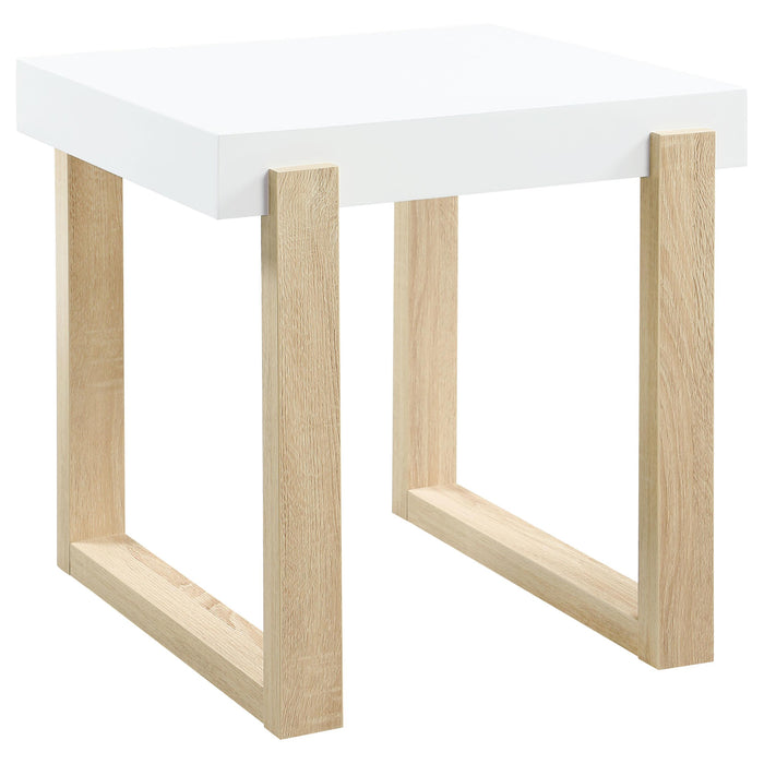 Pala 3-piece Coffee and End Table Set White High Gloss