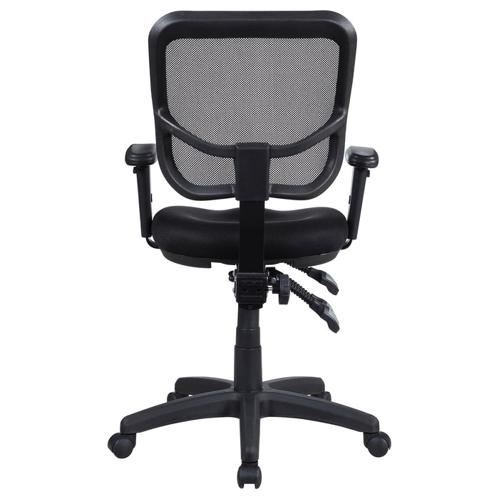 Rollo Upholstered Adjustable Ergonomic Office Chair Black