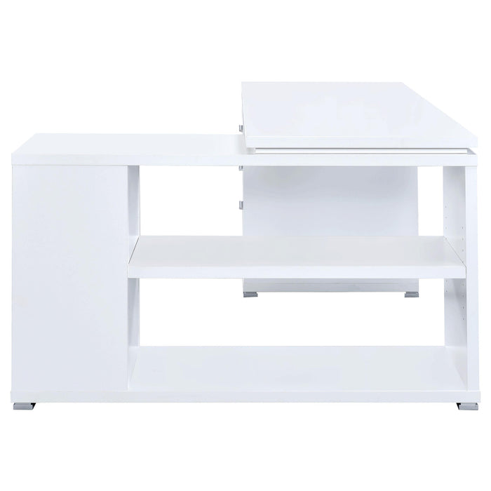 Yvette 60-inch 3-drawer L-Shape Computer Desk White