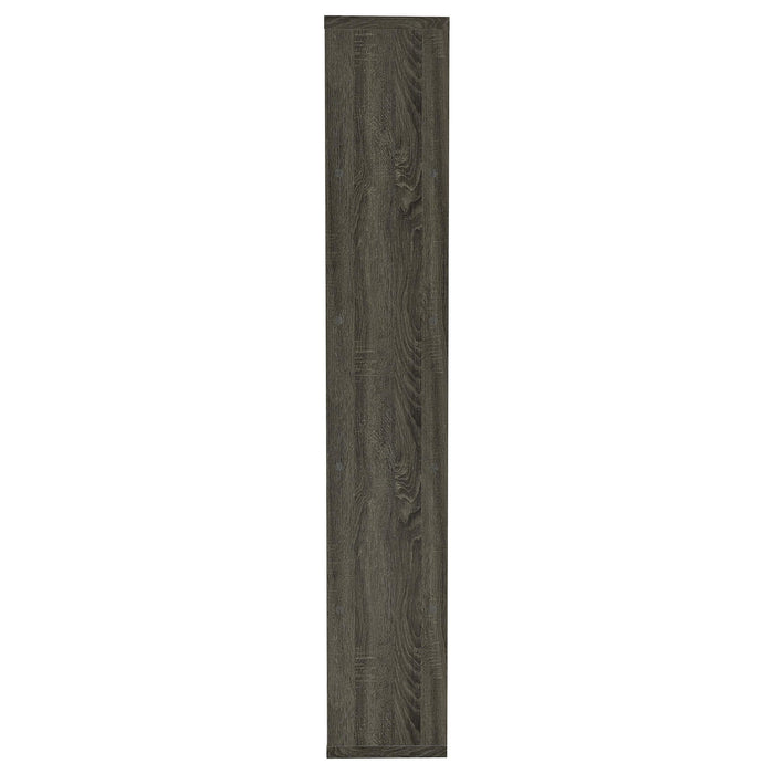 Harrison 71-inch 5-shelf Bookshelf Weathered Grey