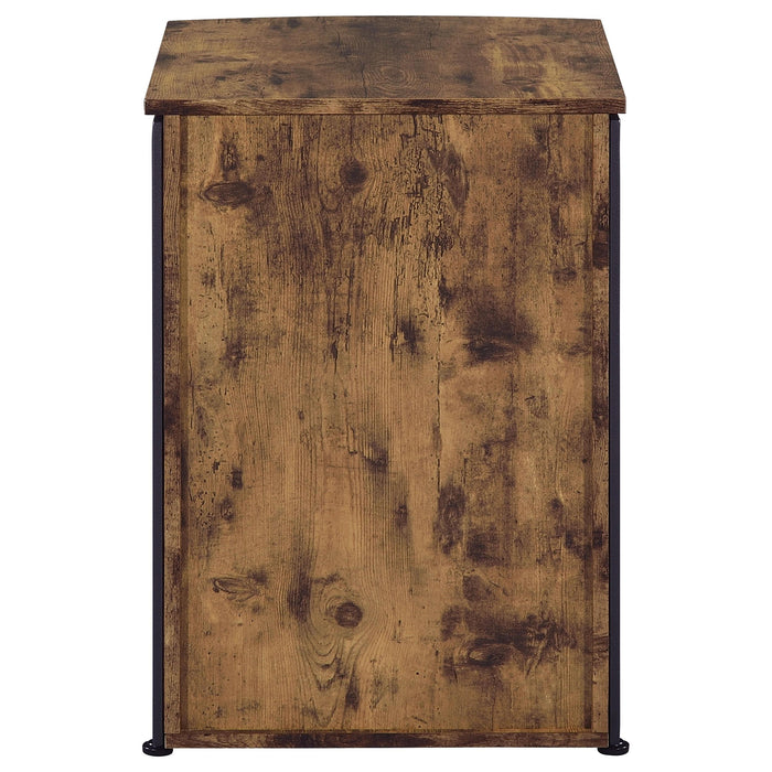 Estrella 3-drawer Home Office File Cabinet Rustic Nutmeg