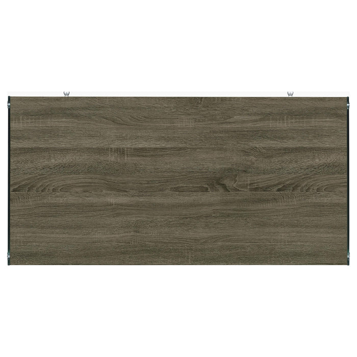 Dobrev 48-inch 2-drawer Writing Desk Weathered Grey