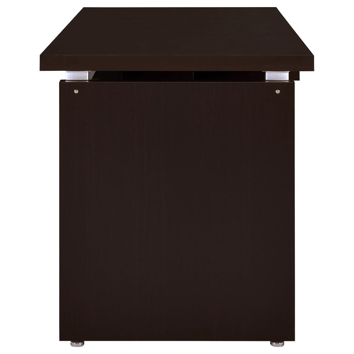 Skylar 55-inch Computer Desk with Keyboard Drawer Cappuccino