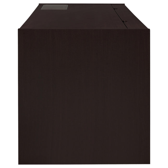 Halston 60-inch 3-drawer Office Computer Desk Cappuccino