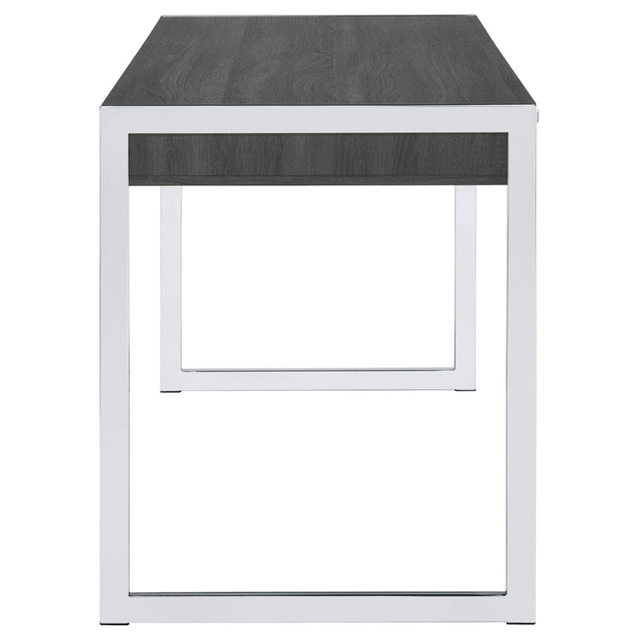 Wallice 49-inch 2-drawer Writing Desk Weathered Grey