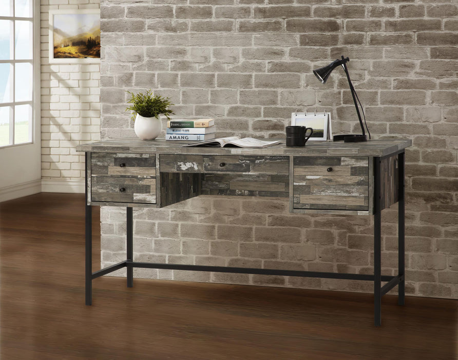 Kemper 4-drawer Writing Desk Salvaged Cabin
