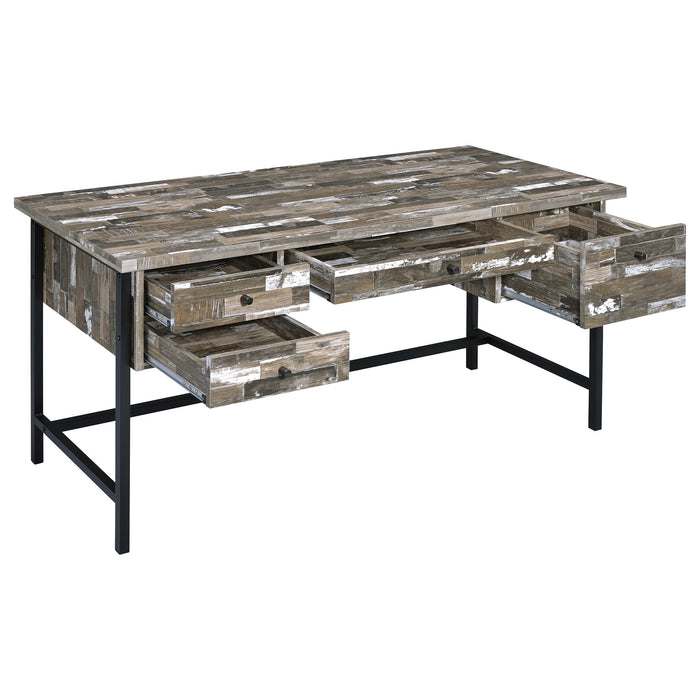 Kemper 4-drawer Writing Desk Salvaged Cabin