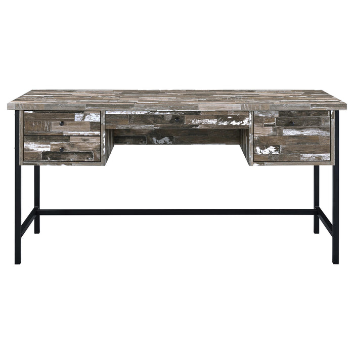 Kemper 4-drawer Writing Desk Salvaged Cabin