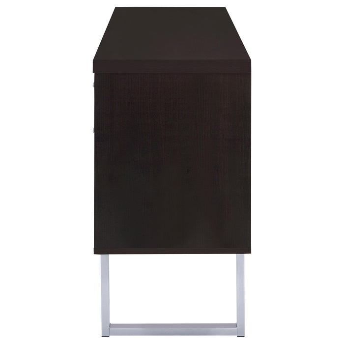 Lawtey 5-drawer Home Office Storage Credenza Cappuccino