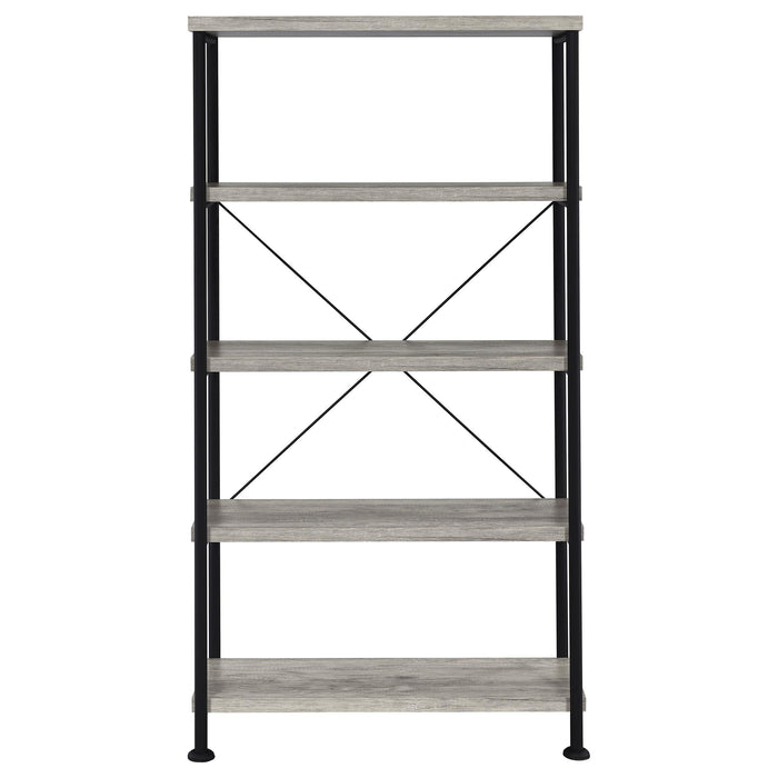 Analiese 63-inch 4-shelf Bookshelf Grey Driftwood