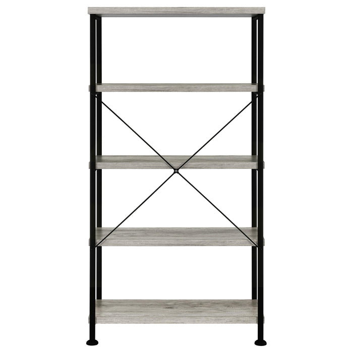 Analiese 63-inch 4-shelf Bookshelf Grey Driftwood