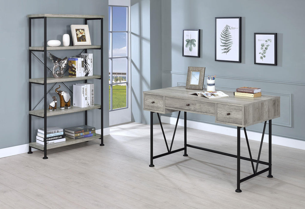 Analiese 63-inch 4-shelf Bookshelf Grey Driftwood