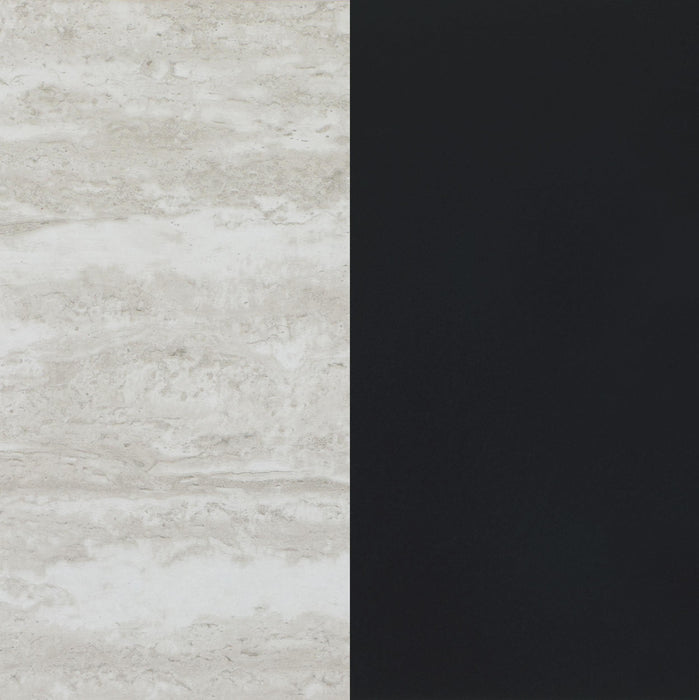 Pinckard 69-inch 4-shelf Bookshelf Grey Stone and Black