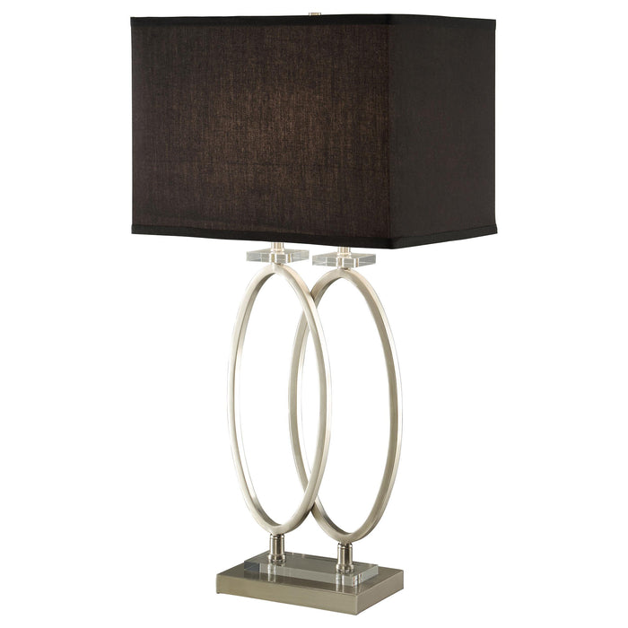Izuku 29-inch Rectangular Shade Table Lamp Brush Nickel