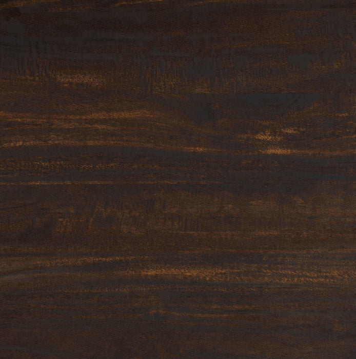 Pedro Expandable C-Shaped Sofa Side Table Chestnut