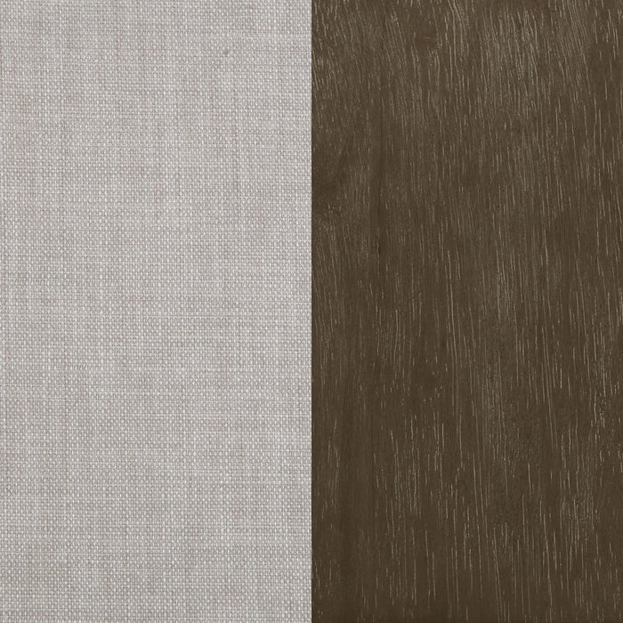 Blanchett Upholstered Bobbin Accent Chair Beige and Natural