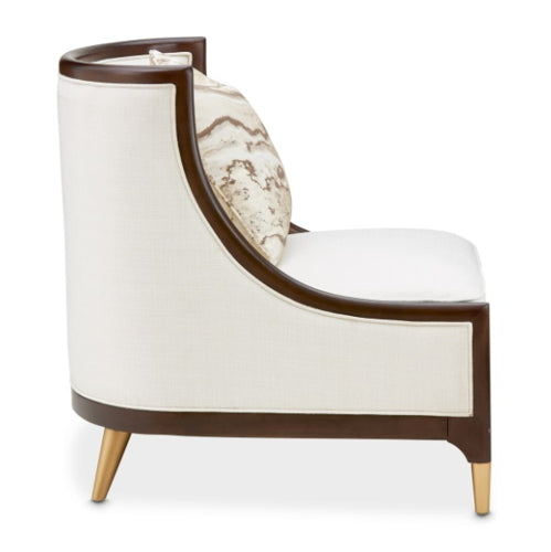 AICO Furniture Belmont Place Accent Chair in Espresso