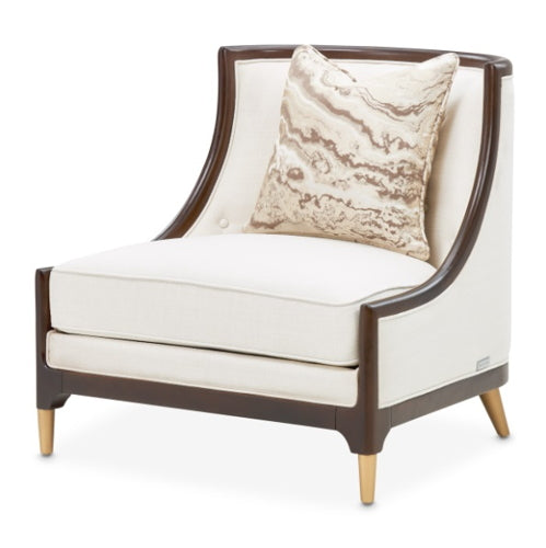 AICO Furniture Belmont Place Accent Chair in Espresso
