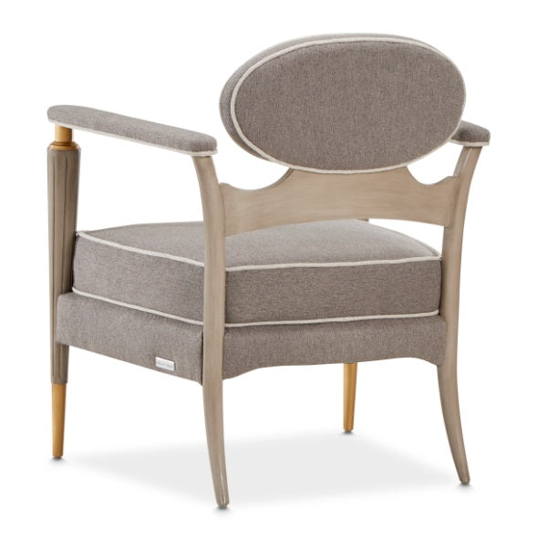 AICO Furniture St.Charles Accent Chair in Dove Gray