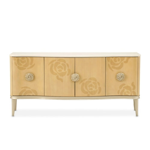 AICO Furniture Camellia Field Sideboard in Caramel