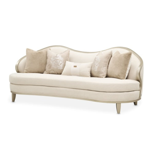 AICO Furniture Camellia Field Sofa Cornsilk in Caramel