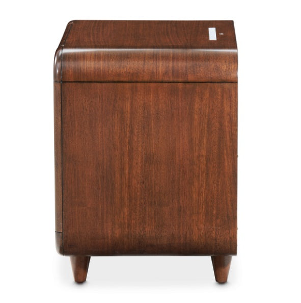 AICO Furniture Mason Park Nightstand in Umber