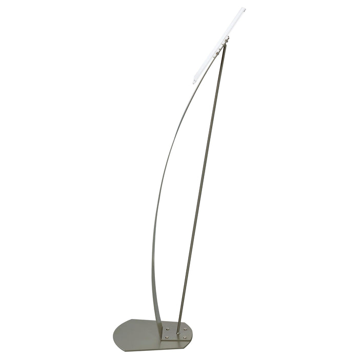 Duarto Clear Acrylic 8. 5 x 11 Inch Price Tag Display Stand Steel Frame Silver