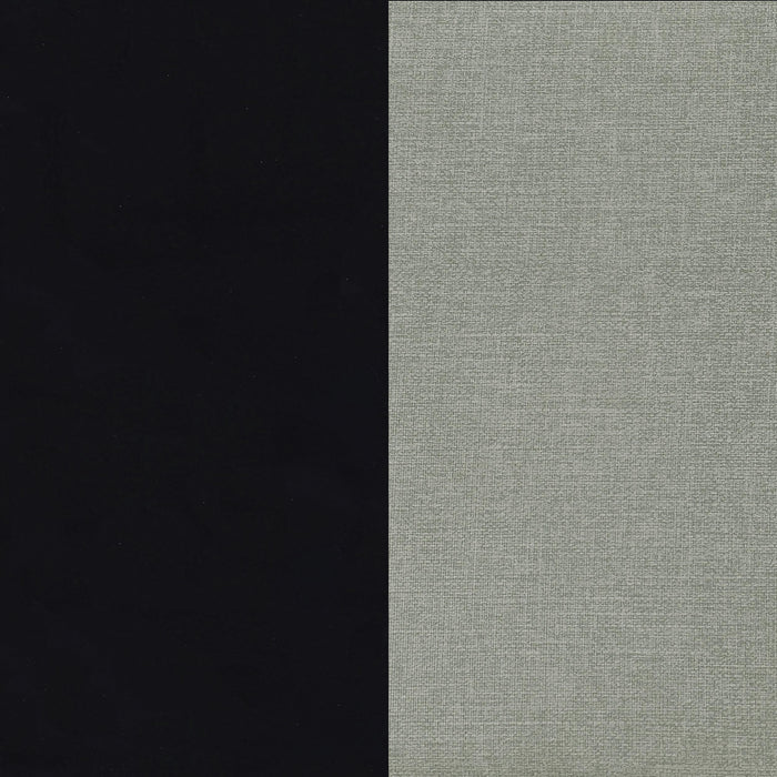 Flora 2-drawer Vanity Set with LED Mirror Black High Gloss