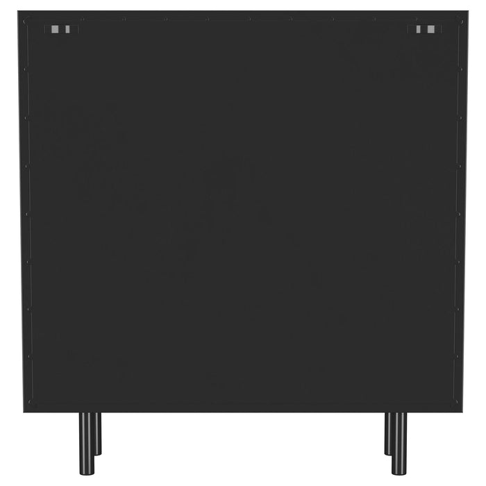 Dalia 2-door Accent Storage Cabinet with Shelving Black