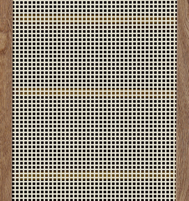 Teller 80-inch 4-door Tall Shoe Storage Cabinet Natural Oak